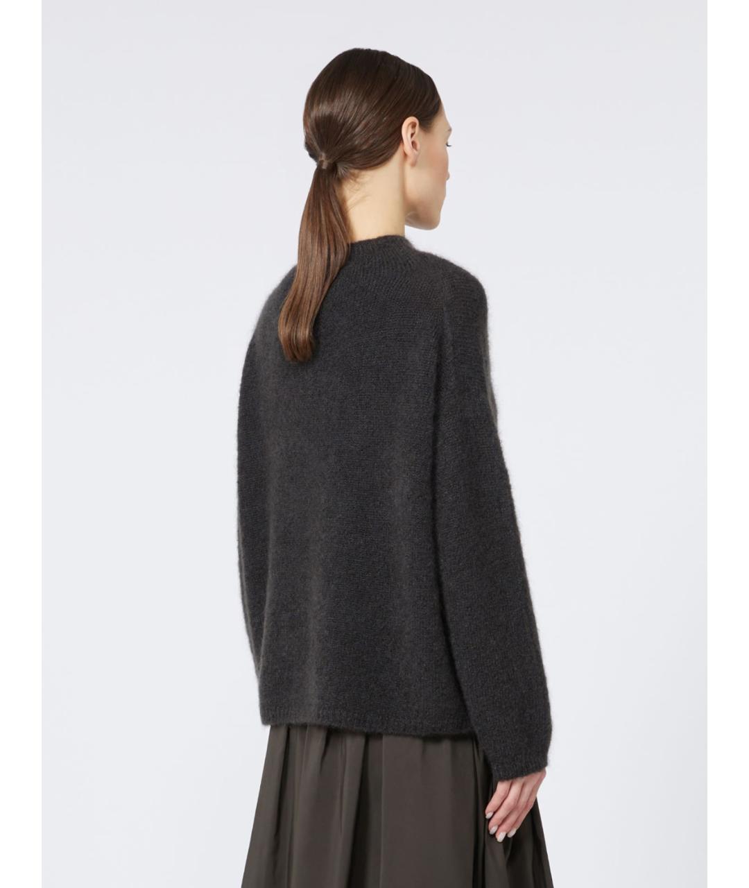 'S MAX MARA Антрацитовый шерстяной джемпер / свитер, фото 3