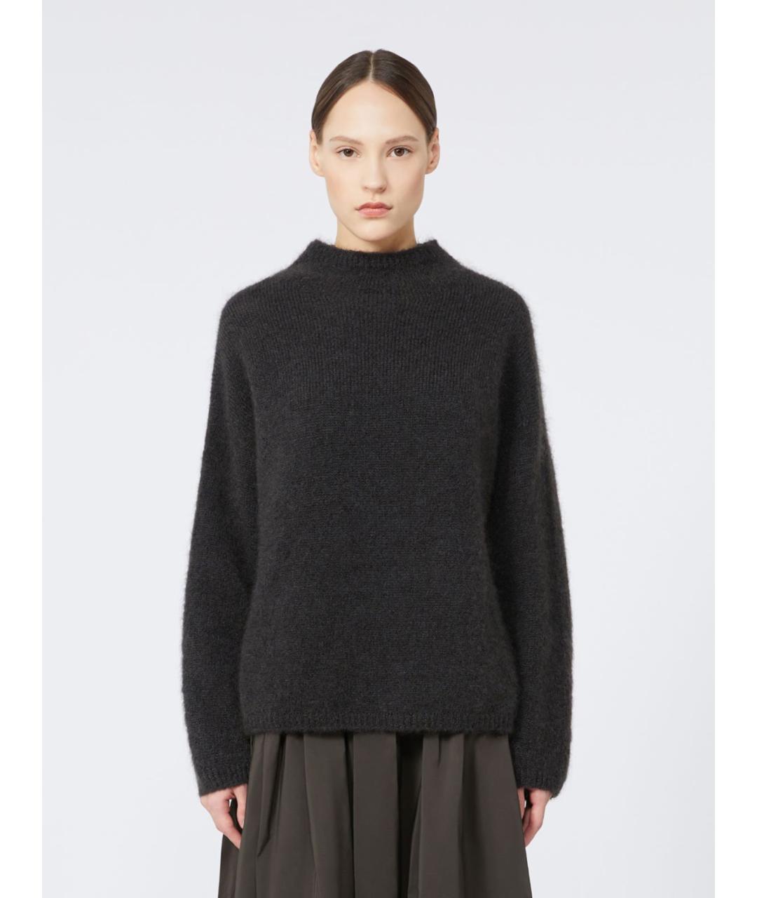 'S MAX MARA Антрацитовый шерстяной джемпер / свитер, фото 4