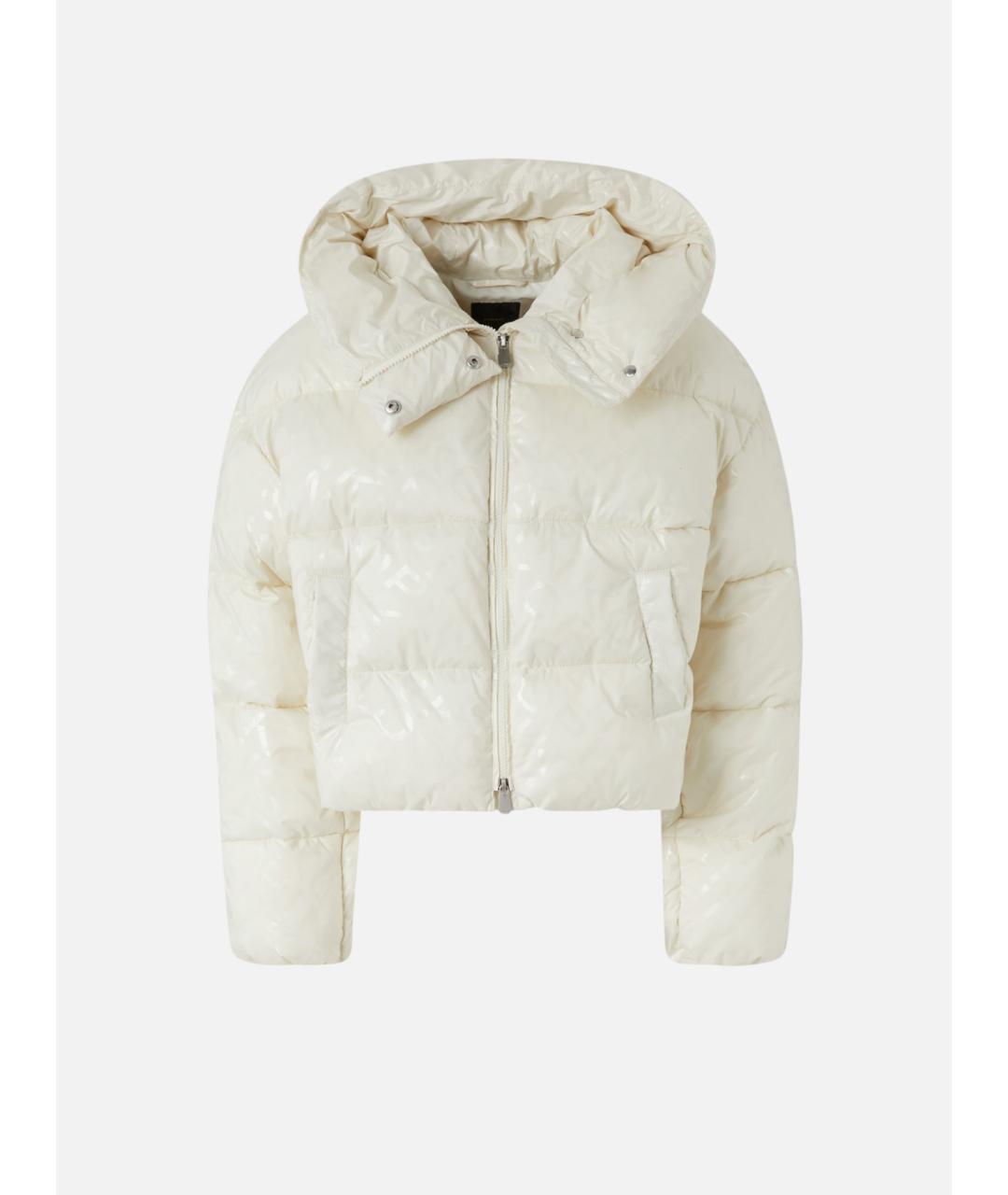 PINKO Белый полиэстеровый пуховик, фото 3