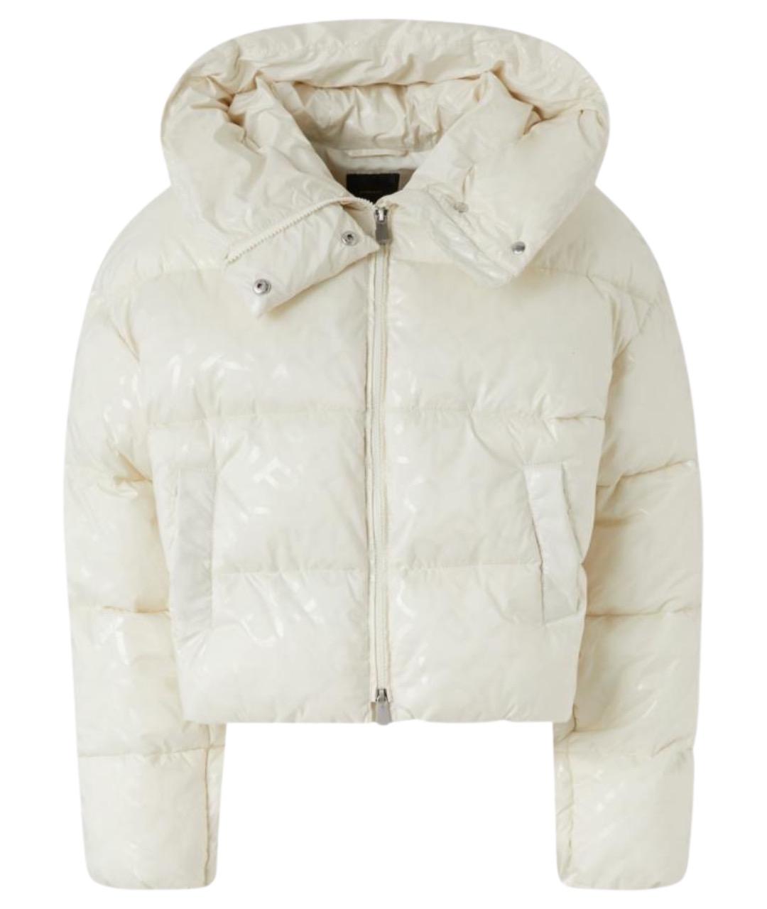 PINKO Белый полиэстеровый пуховик, фото 1