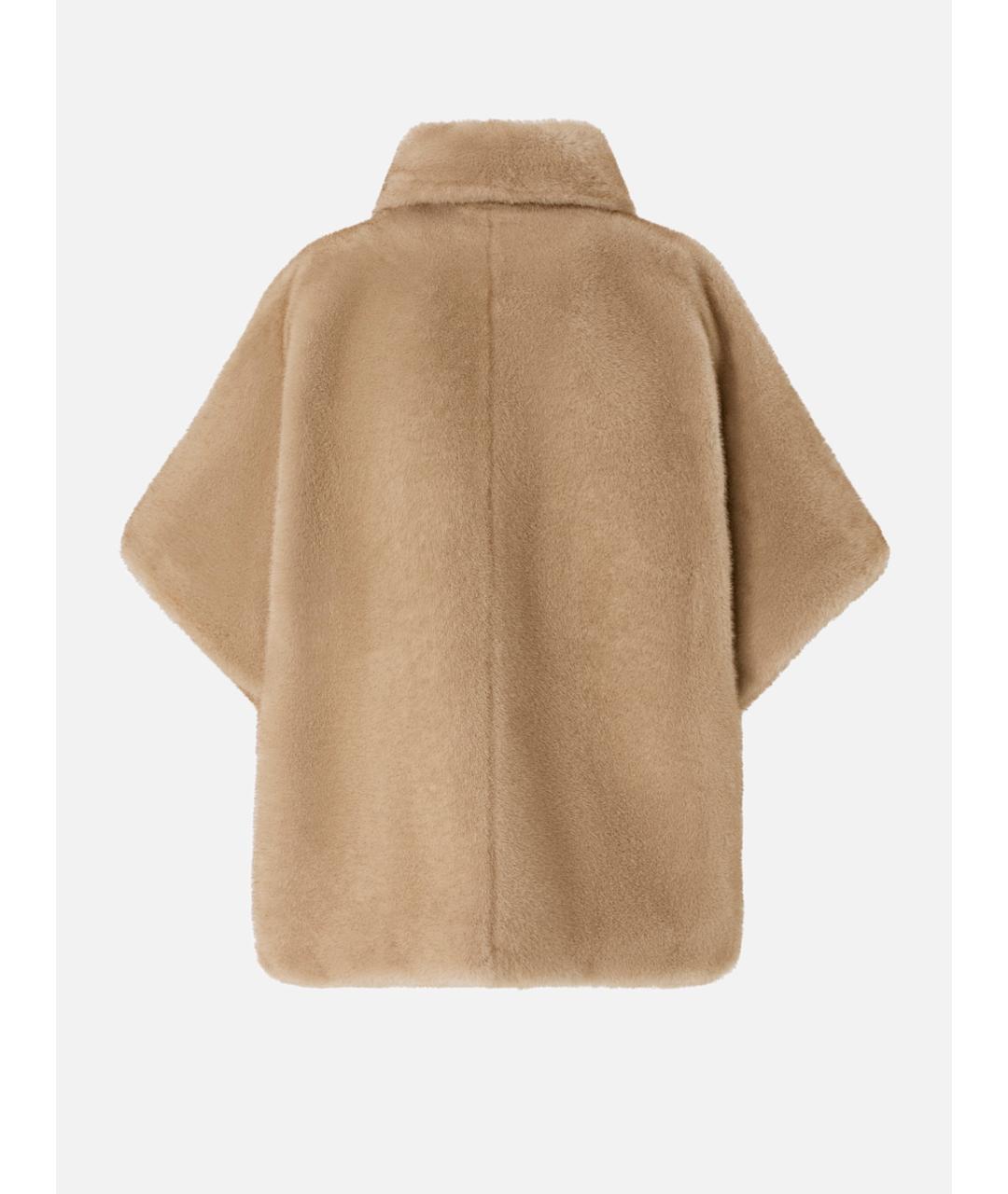 PINKO Бежевая полиэстеровая дубленка, фото 6