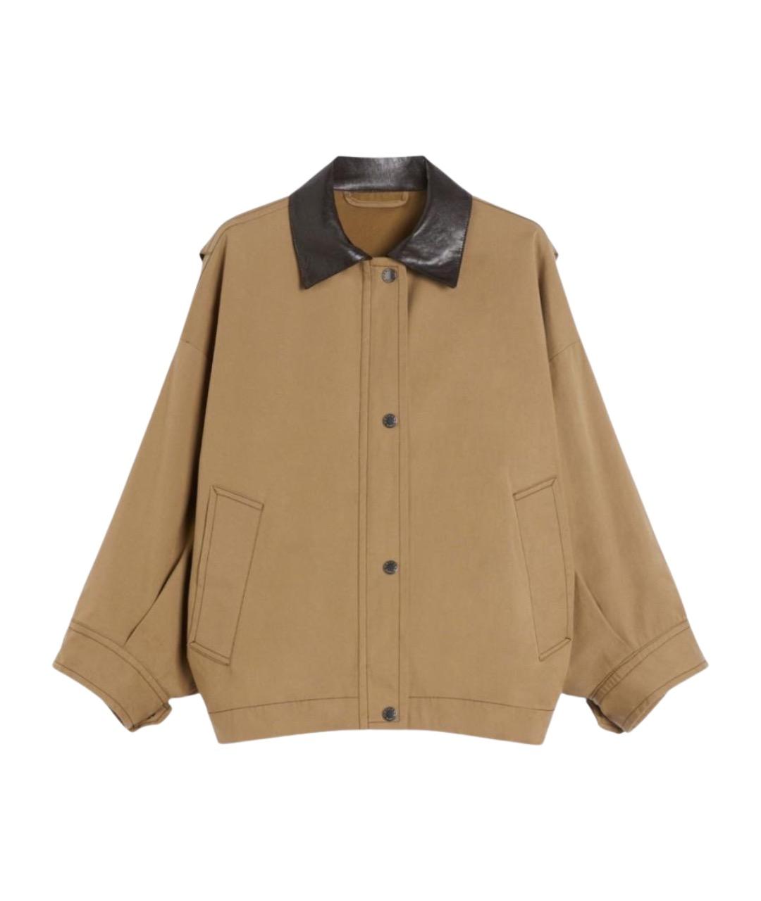WEEKEND MAX MARA Бежевая хлопковая куртка, фото 1