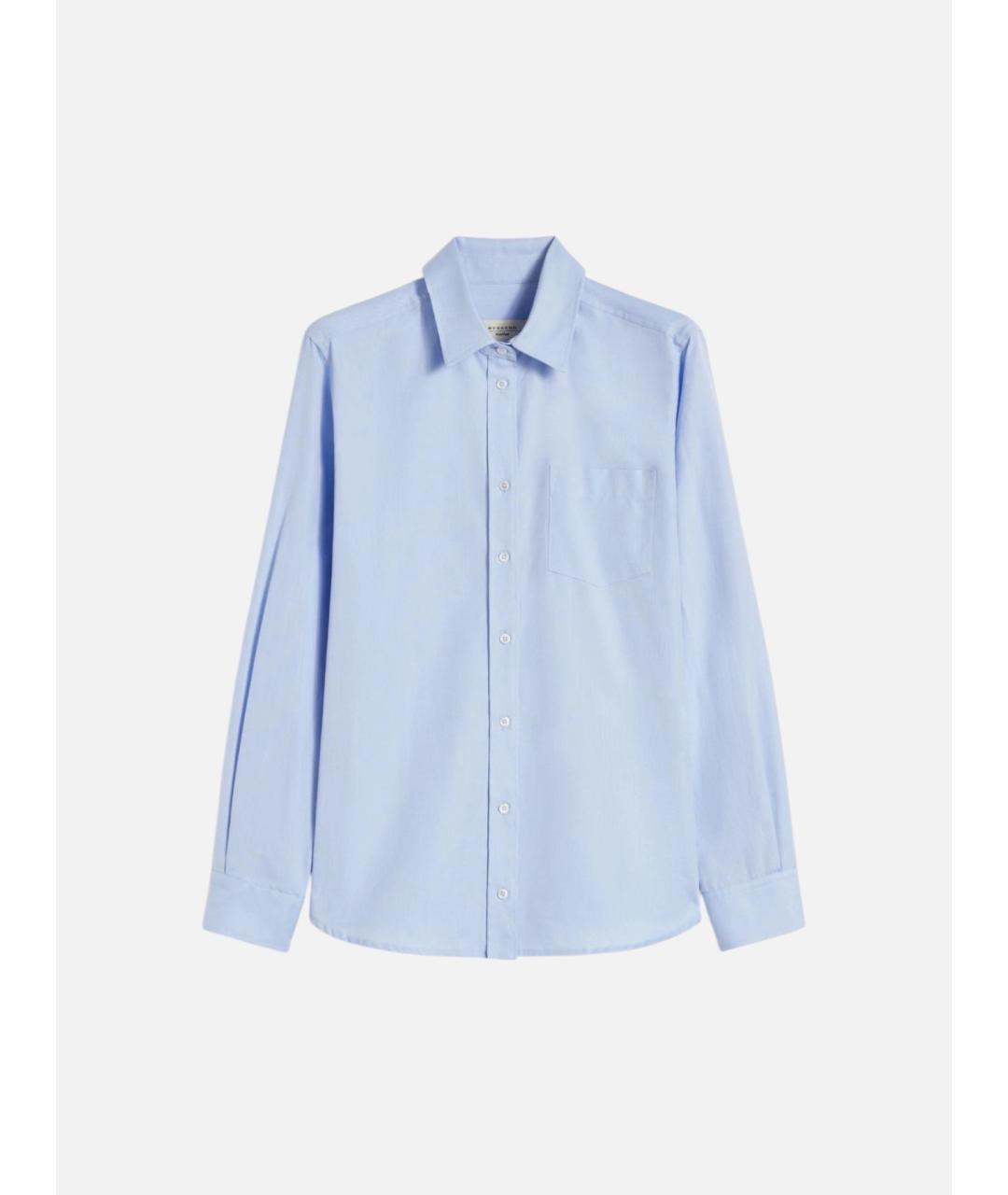 WEEKEND MAX MARA Голубая хлопковая рубашка, фото 6