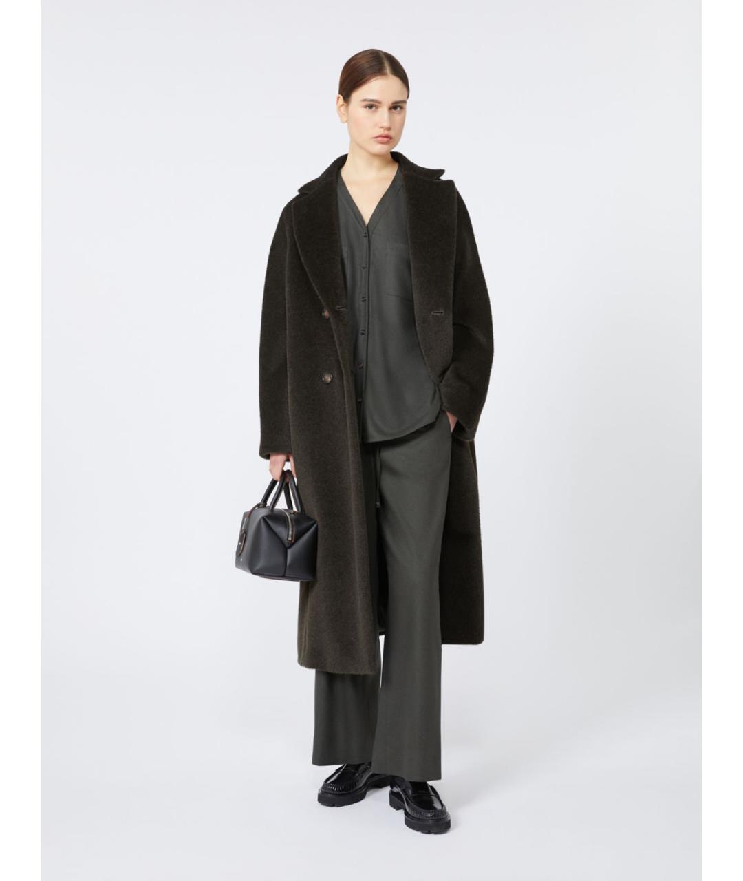 'S MAX MARA Антрацитовая шерстяная рубашка, фото 2