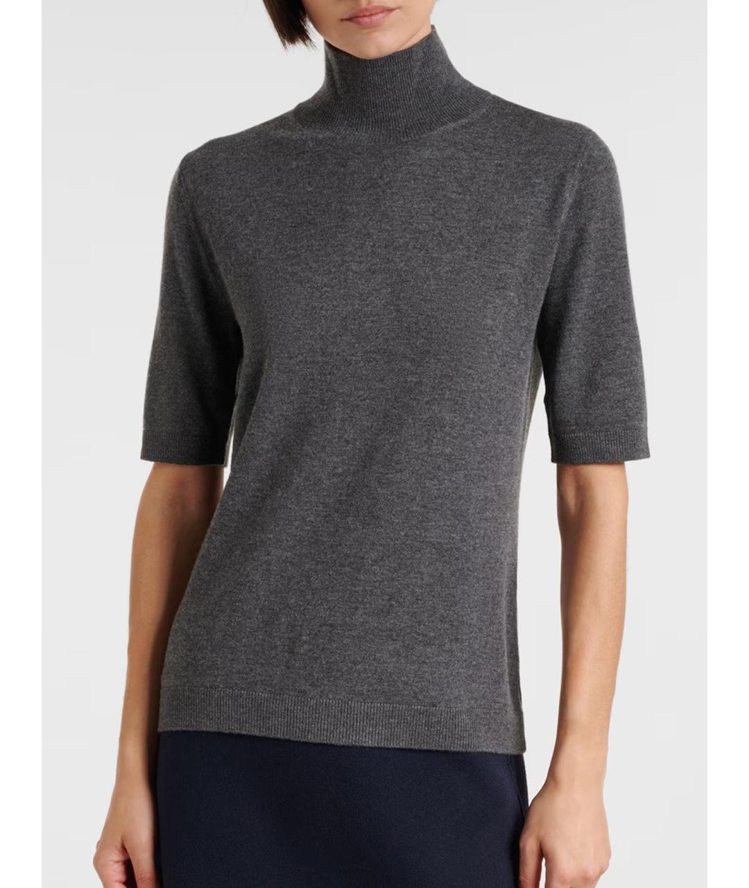 'S MAX MARA Серая шерстяная водолазка, фото 5