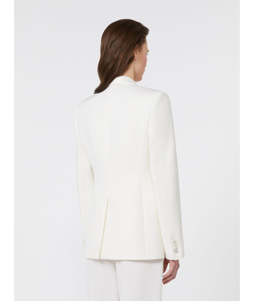 MAX MARA Белый шерстяной жакет/пиджак, фото 3