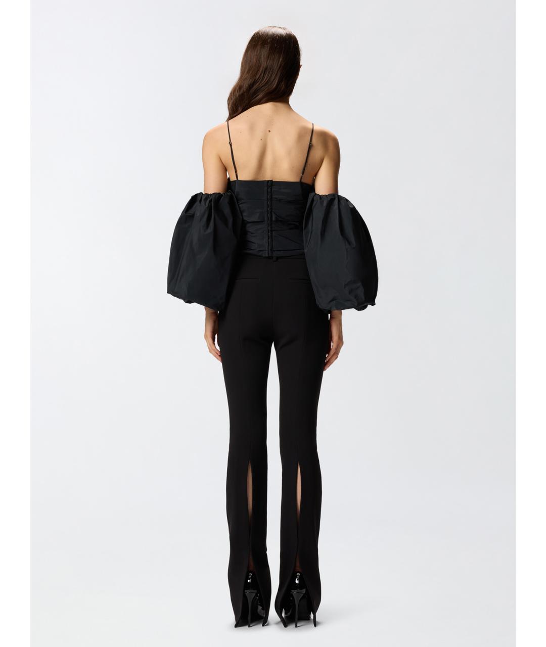 PINKO Черная полиэстеровая блузы, фото 4