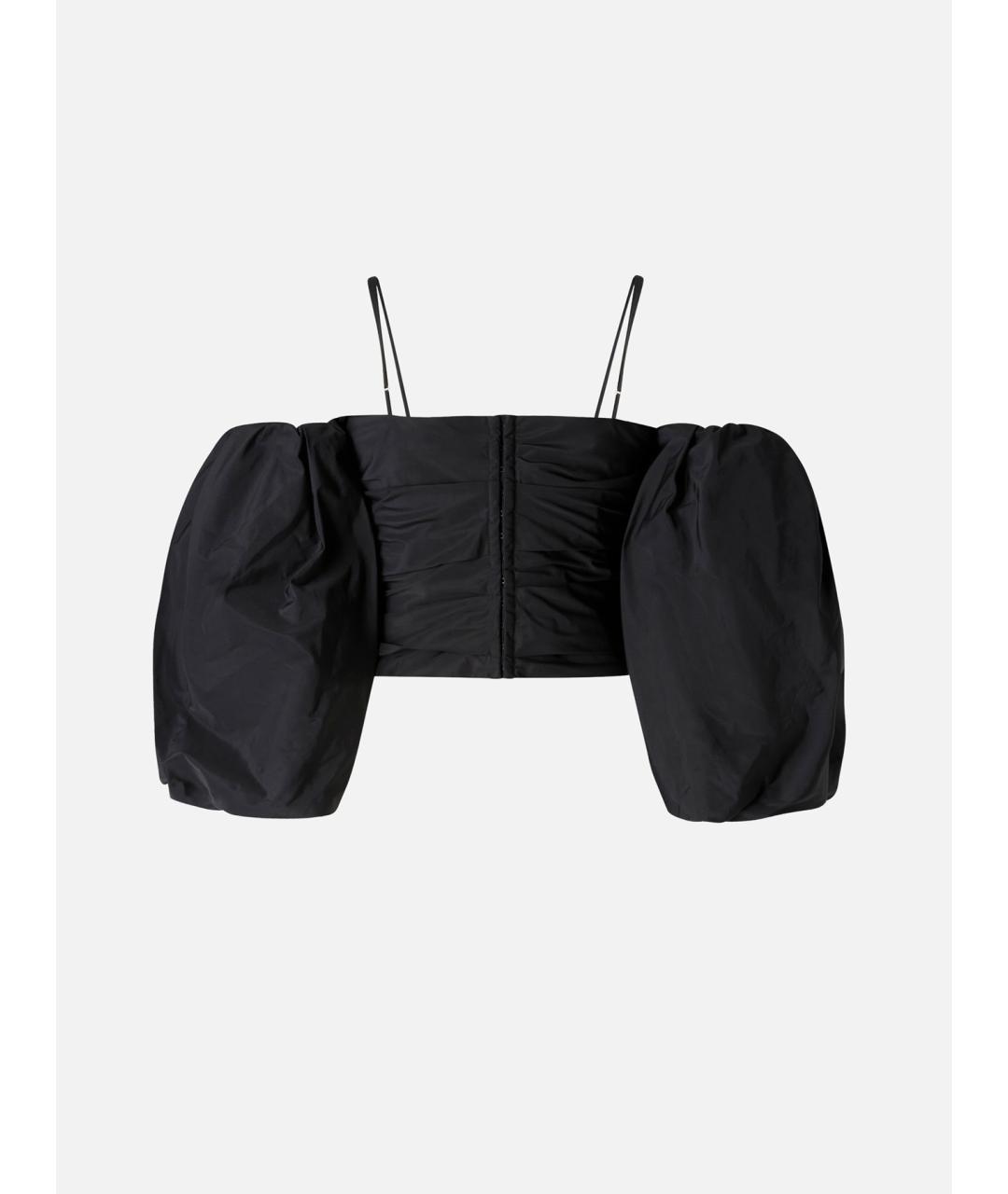 PINKO Черная полиэстеровая блузы, фото 6