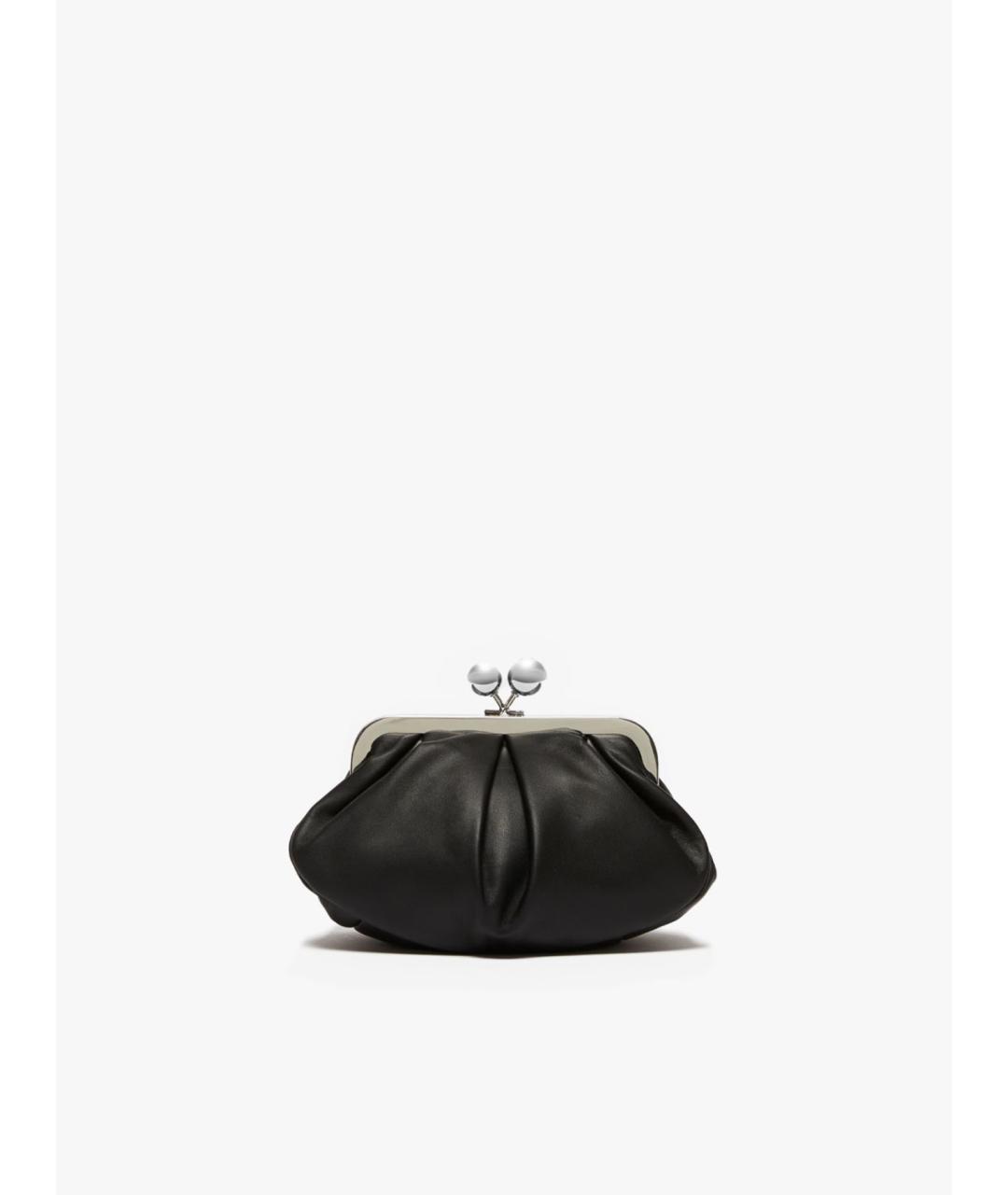WEEKEND MAX MARA Черная кожаная сумка через плечо, фото 4