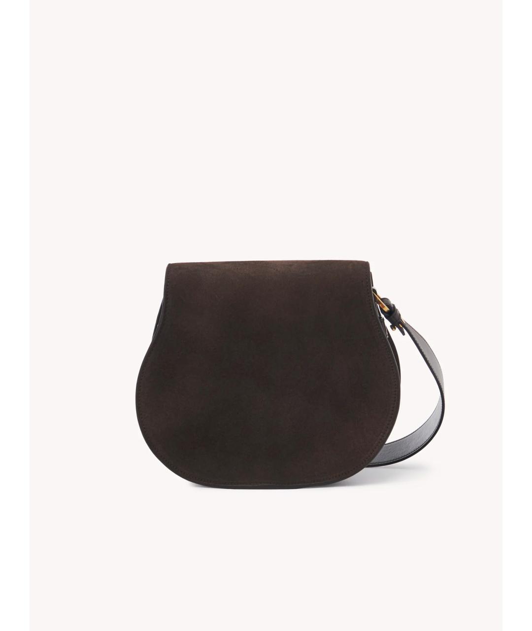 CHLOE Коричневая замшевая сумка через плечо, фото 3