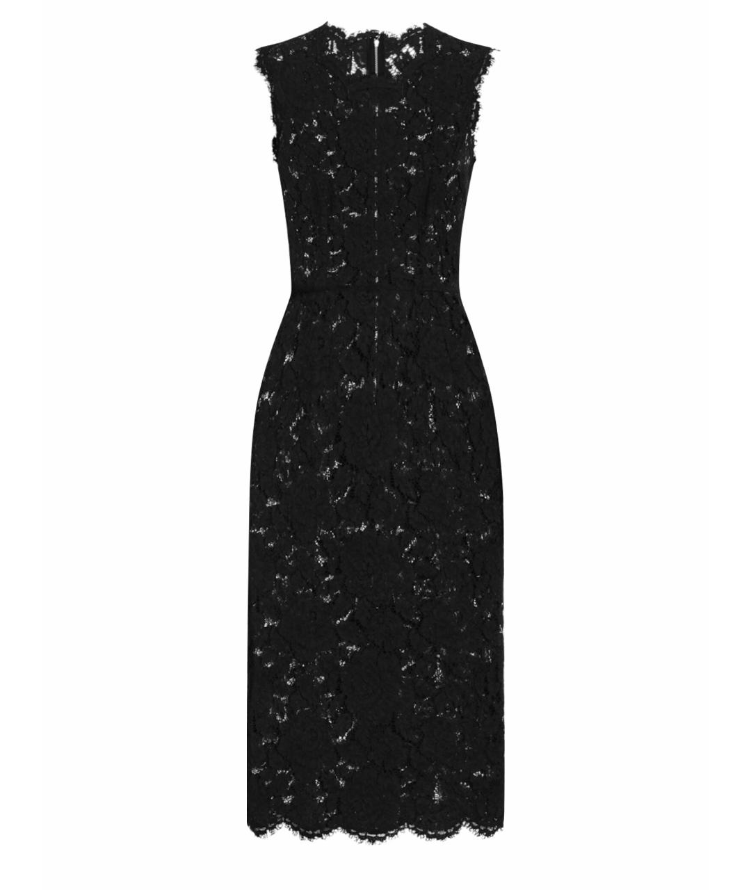 DOLCE&GABBANA Черное вискозное вечернее платье, фото 1