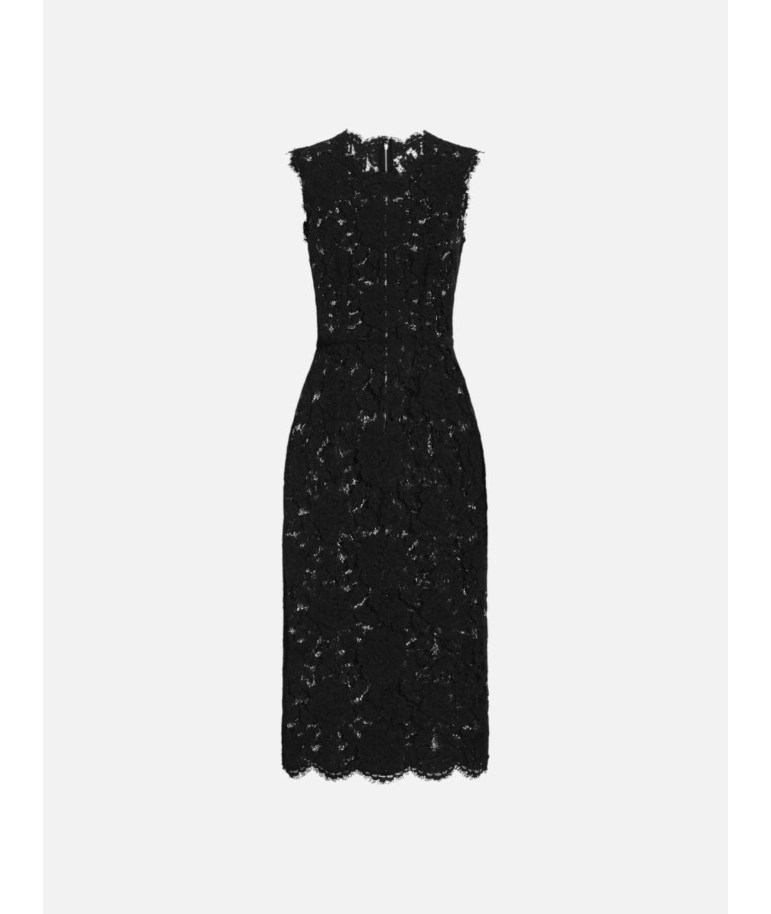DOLCE&GABBANA Черное вискозное вечернее платье, фото 5