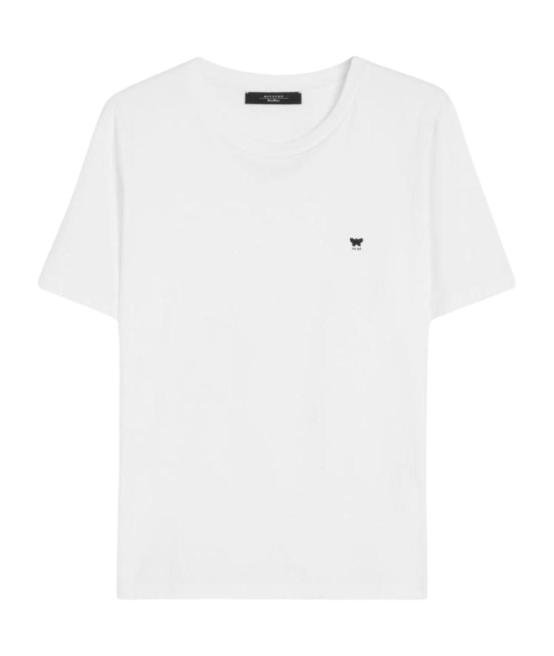 WEEKEND MAX MARA Белая хлопковая футболка, фото 1