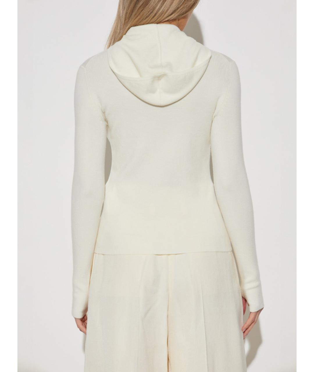 VICTORIA BECKHAM Белый шерстяной кардиган, фото 4