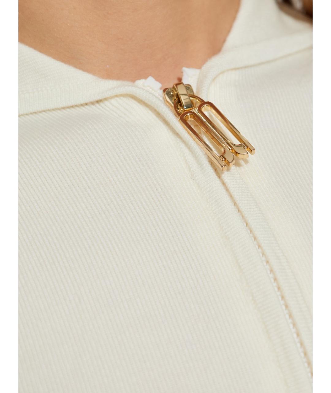 VICTORIA BECKHAM Белый шерстяной кардиган, фото 5