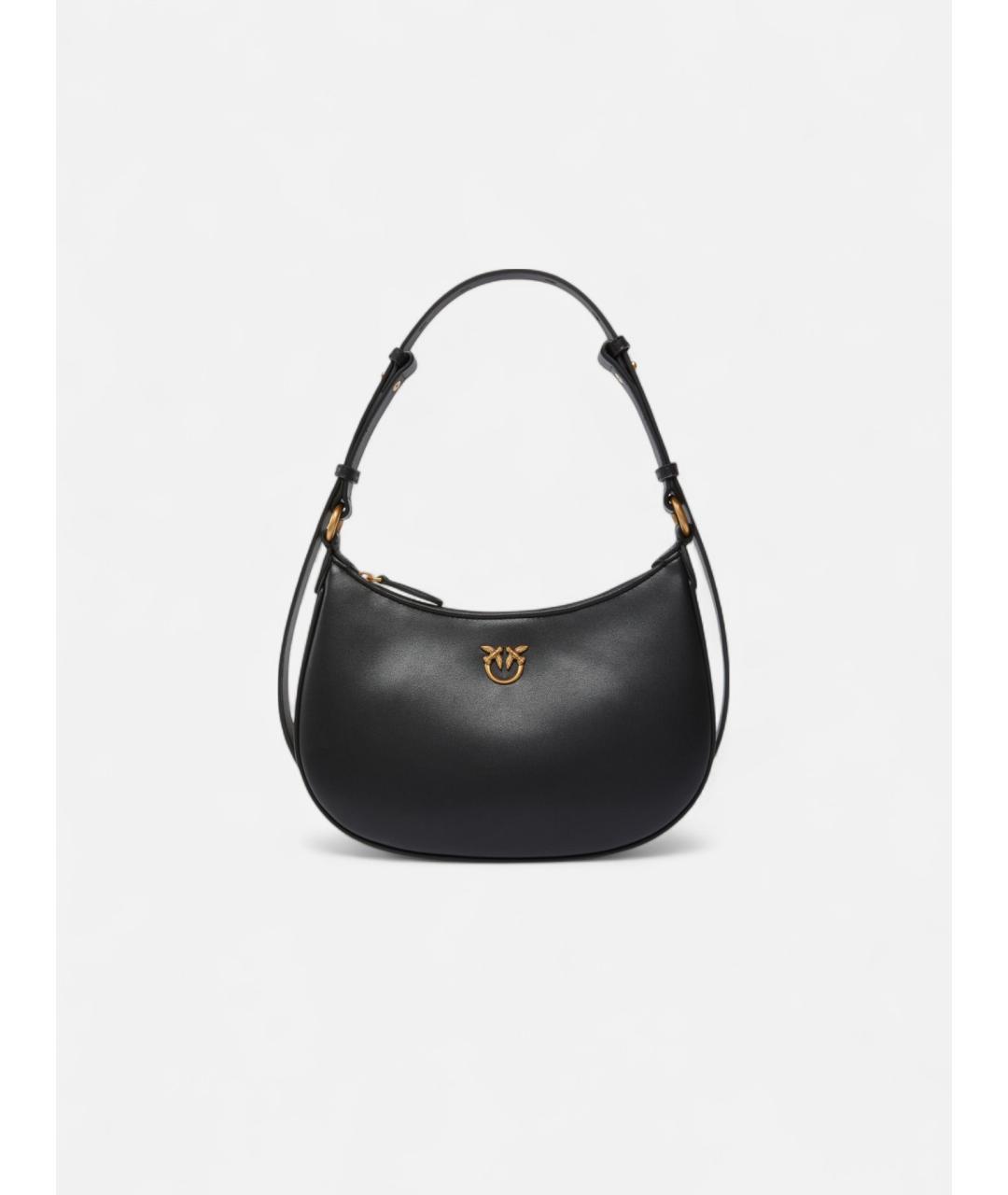 PINKO Черная кожаная сумка через плечо, фото 8