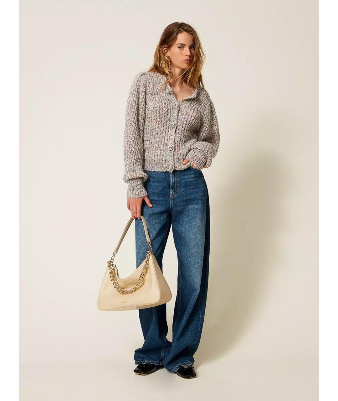 TWIN-SET Мульти шерстяной кардиган, фото 2