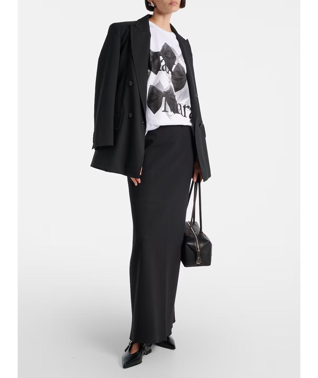 MAX MARA Белая хлопковая футболка, фото 2