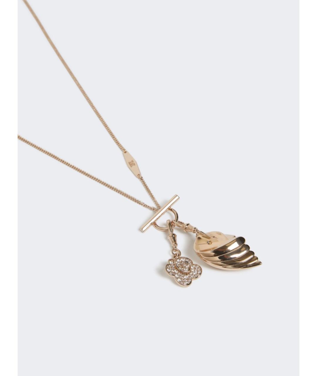 MAX MARA Золотая металлическая подвеска, фото 2