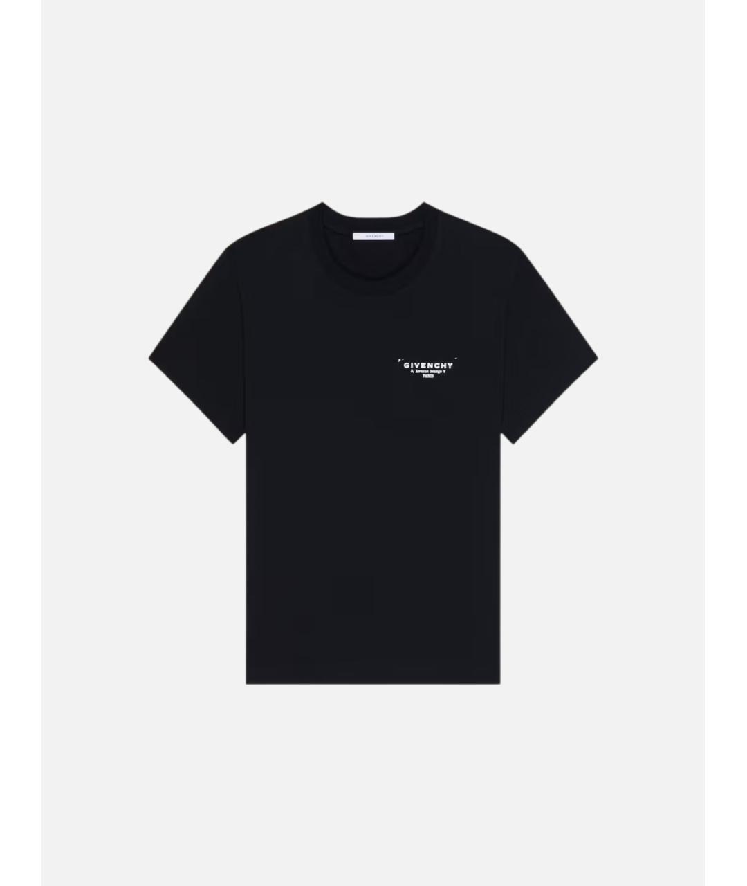 GIVENCHY Черная хлопковая футболка, фото 4
