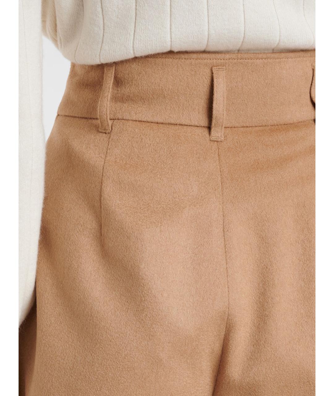 MAX MARA Бежевые шерстяные шорты, фото 5