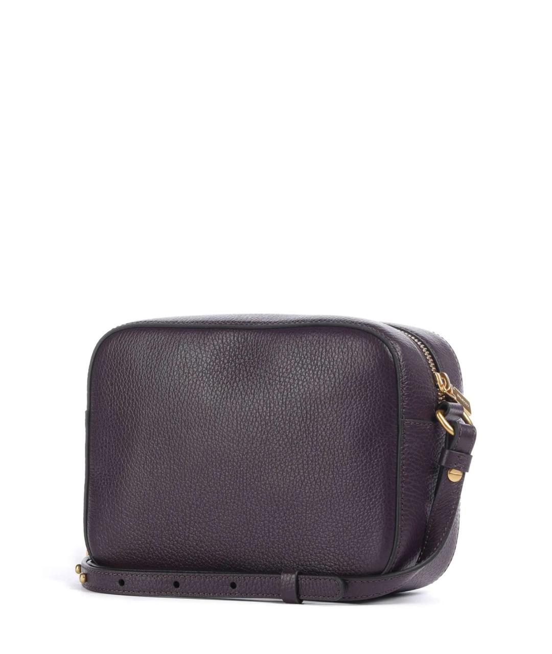 COCCINELLE Фиолетовая кожаная сумка через плечо, фото 2