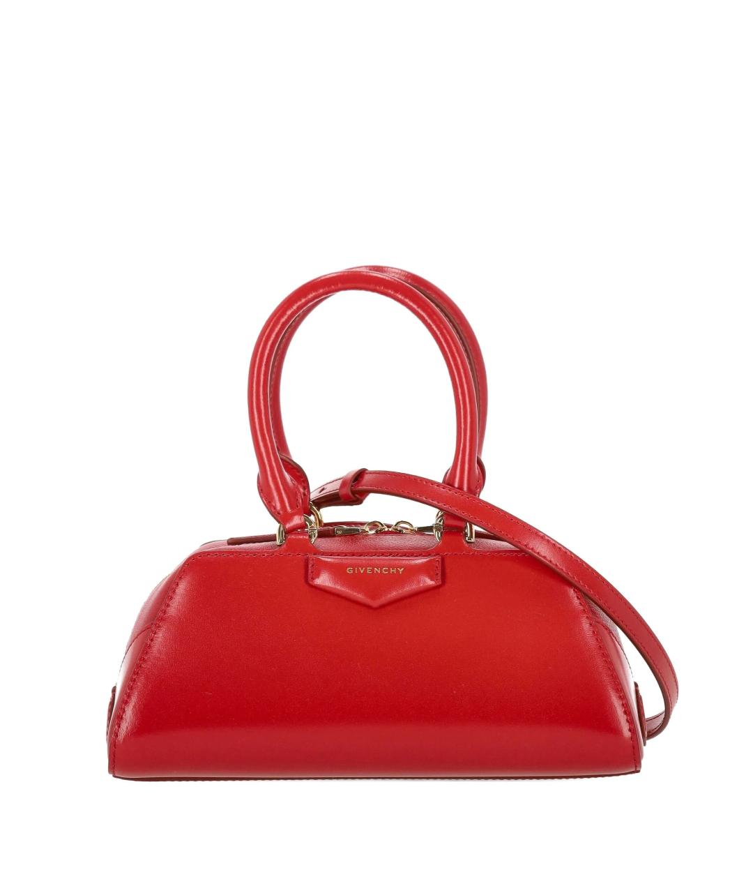 GIVENCHY Красная кожаная сумка тоут, фото 1