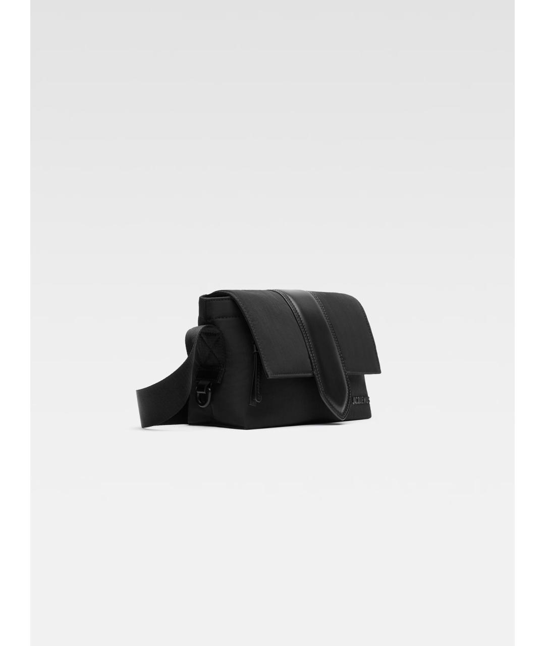 JACQUEMUS Черная синтетическая сумка через плечо, фото 2