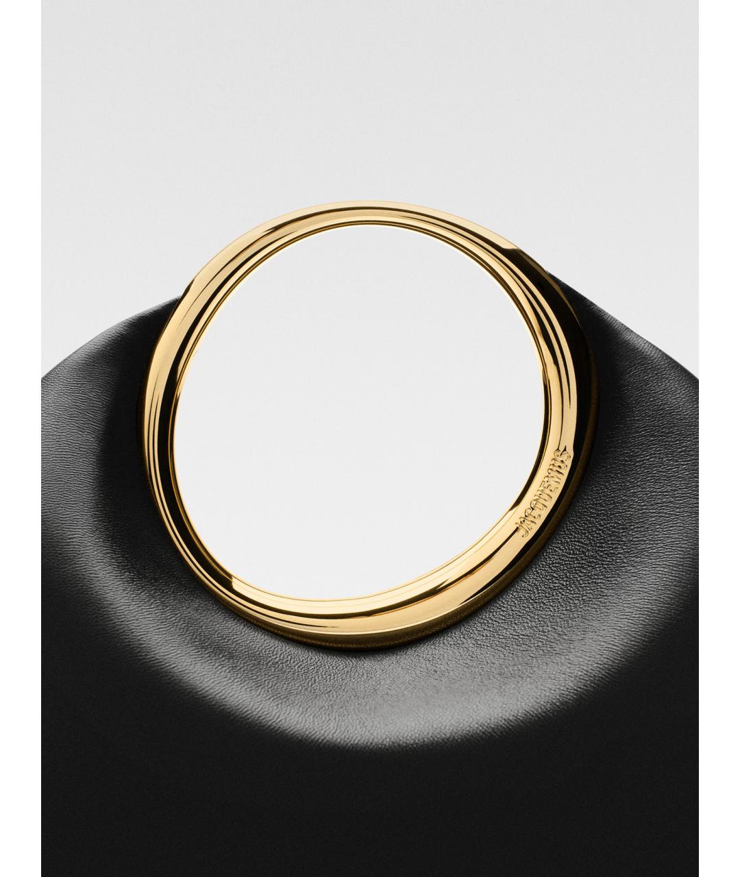 JACQUEMUS Зеленая кожаная сумка с короткими ручками, фото 5