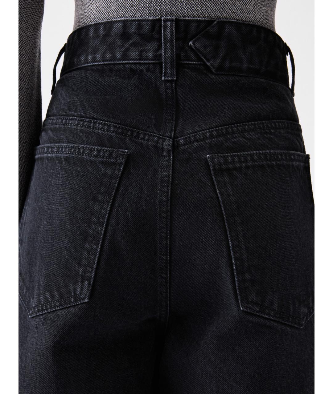 JACQUEMUS Черные хлопковые прямые джинсы, фото 5