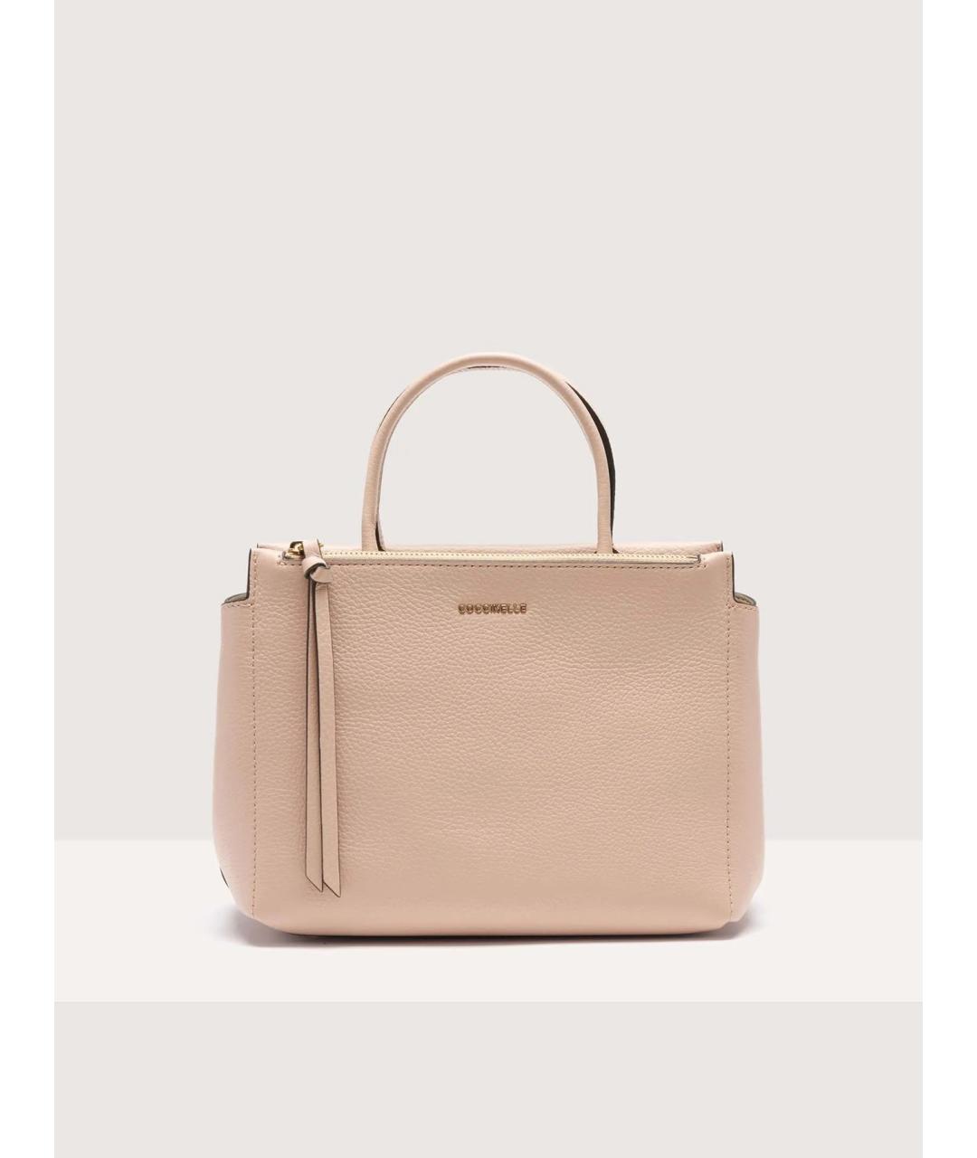 COCCINELLE Бежевая кожаная сумка через плечо, фото 6