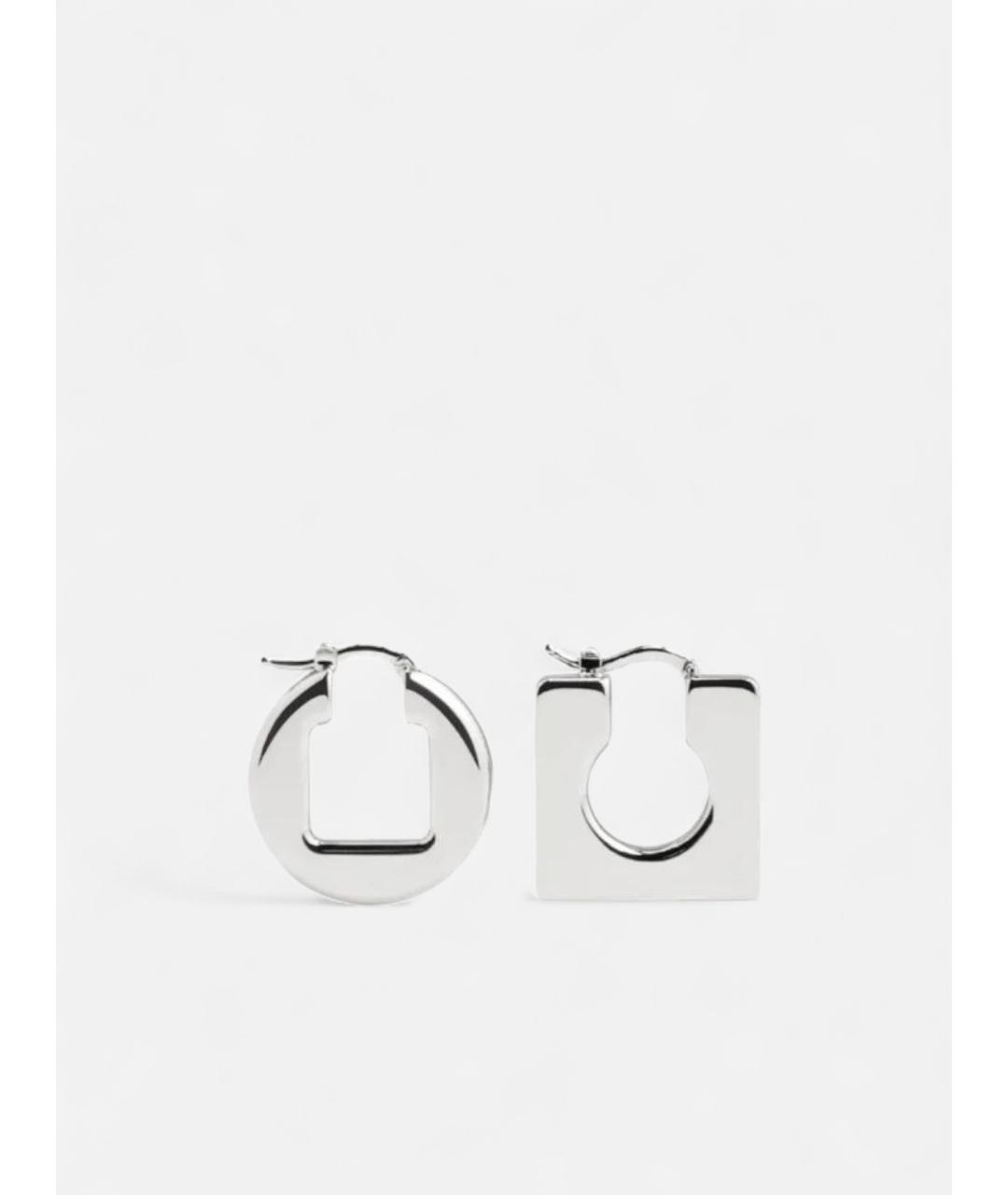 JACQUEMUS Серебряные металлические серьги, фото 7