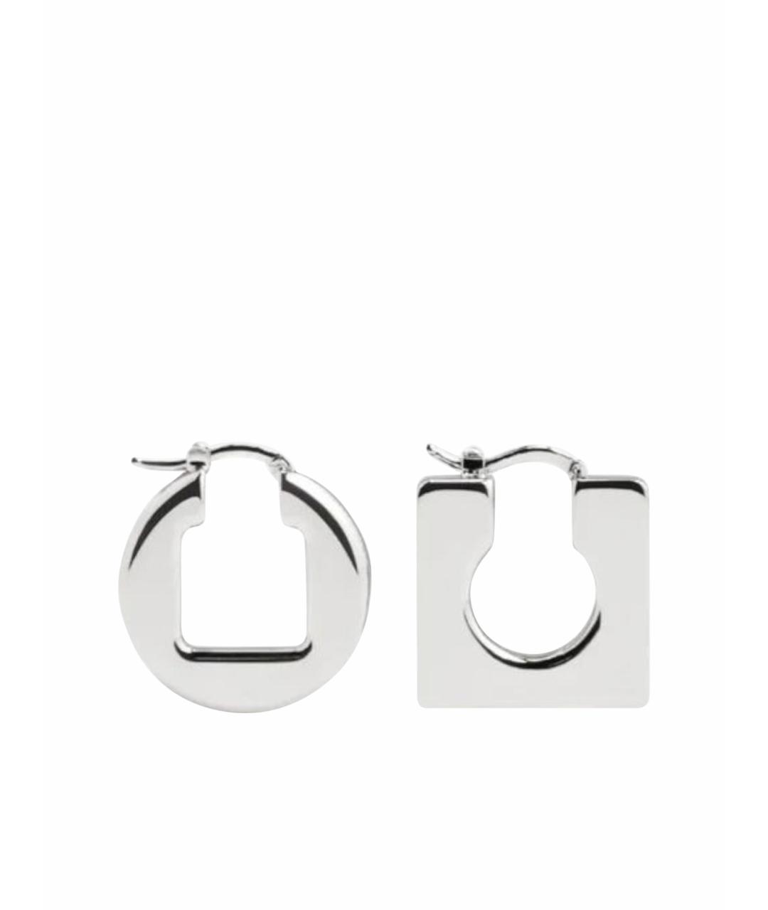 JACQUEMUS Серебряные металлические серьги, фото 1