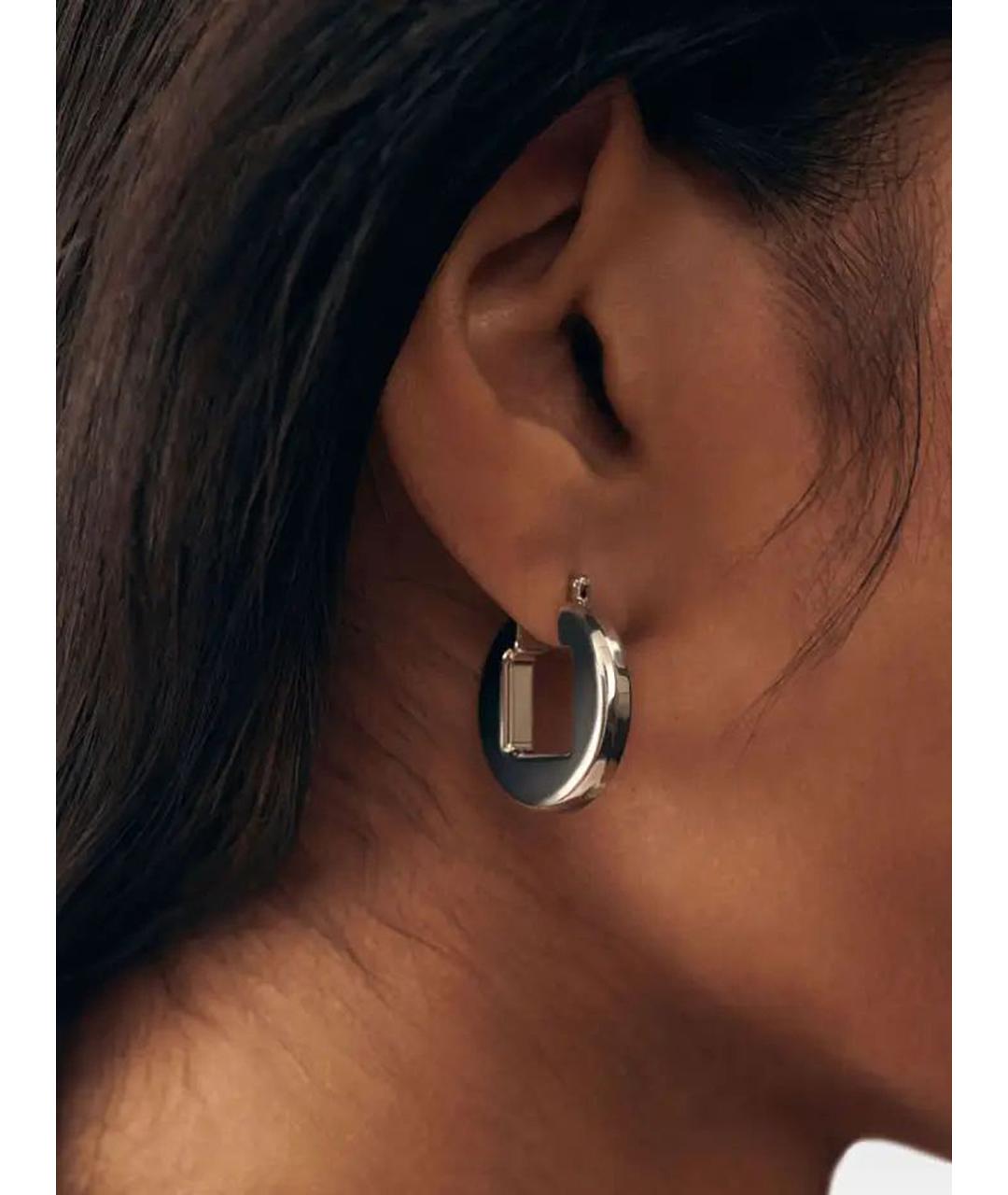 JACQUEMUS Серебряные металлические серьги, фото 2