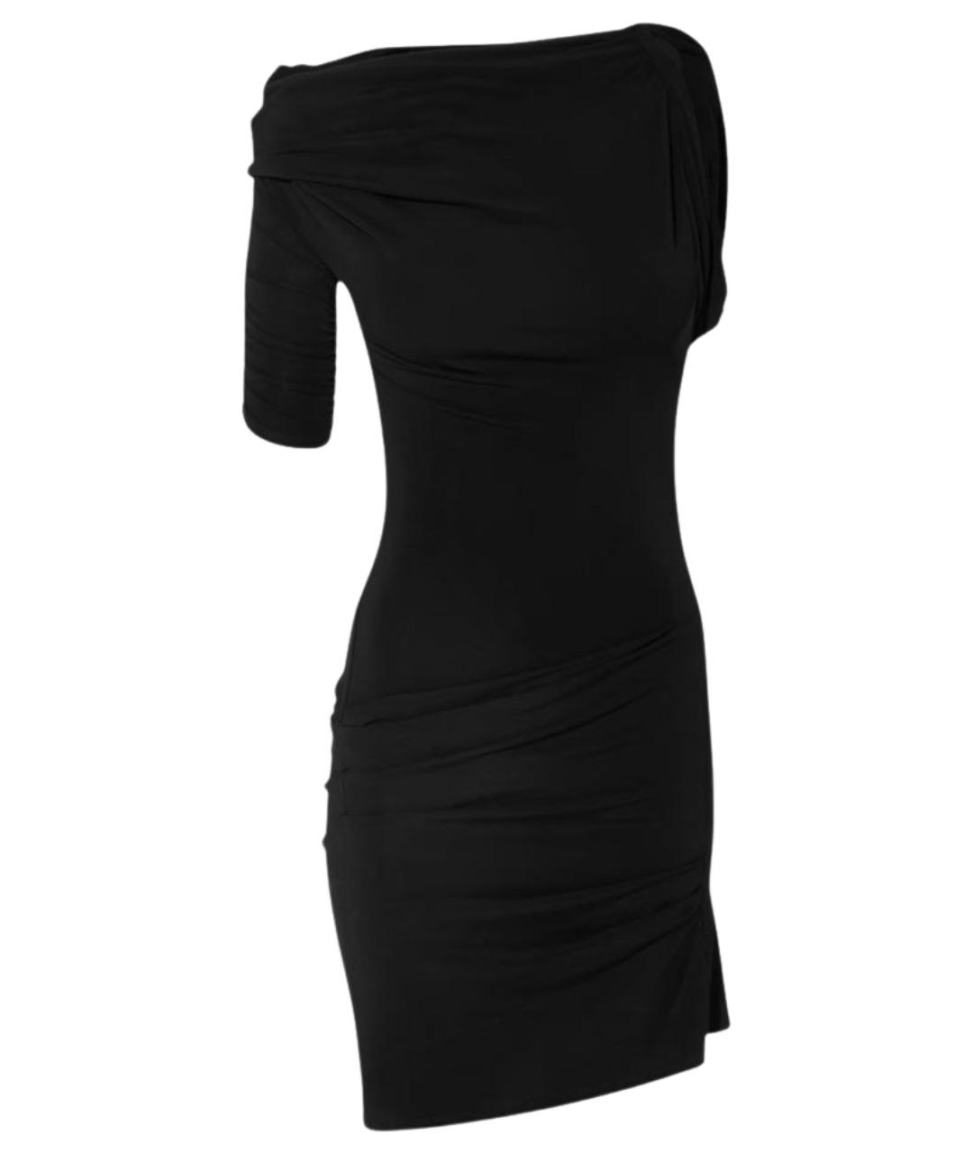 JACQUEMUS Черное вискозное коктейльное платье, фото 1