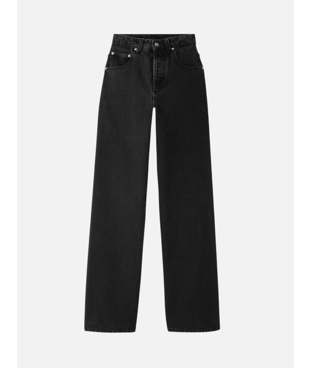 JACQUEMUS Черные хлопковые прямые джинсы, фото 7