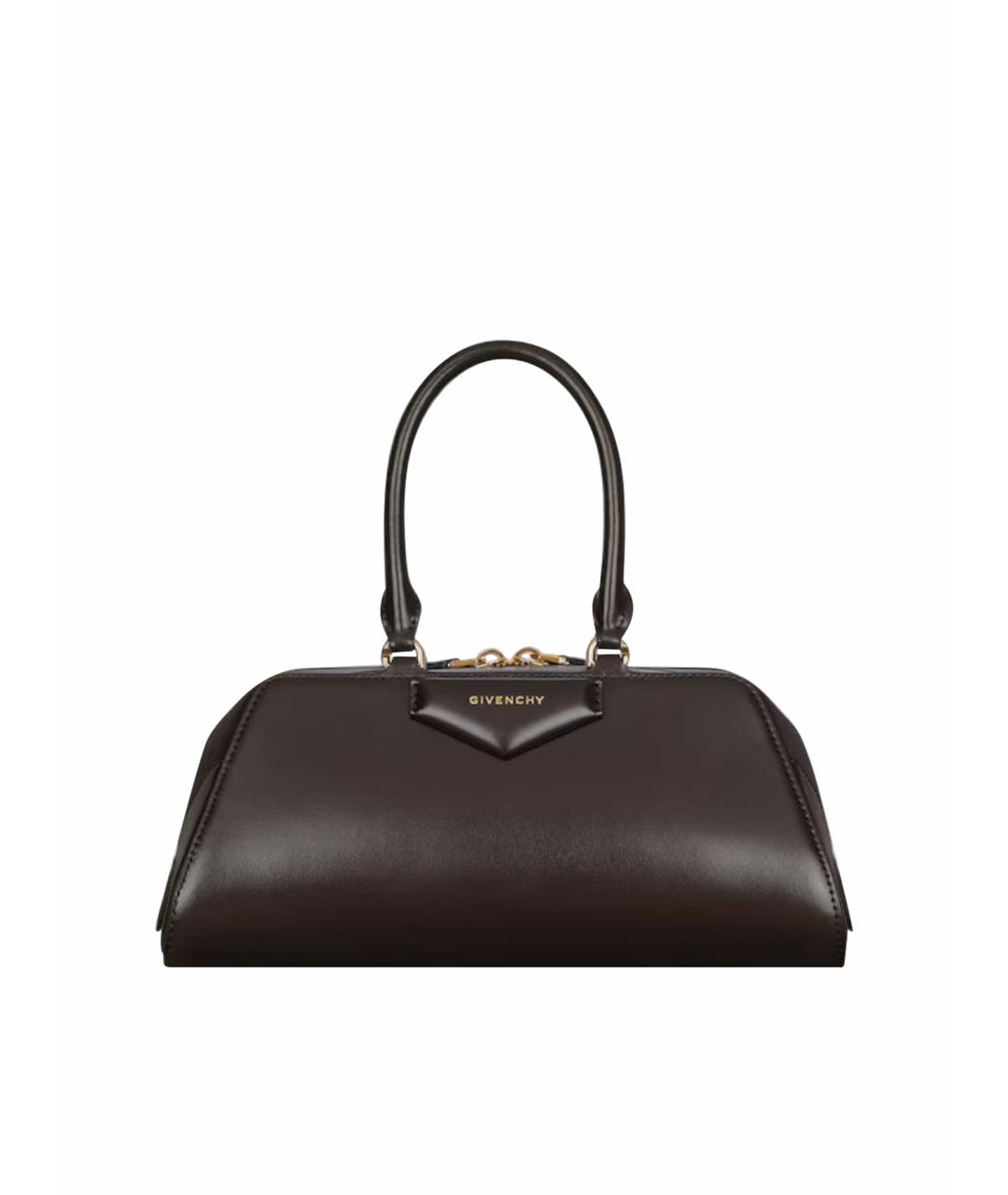 GIVENCHY Коричневая кожаная сумка тоут, фото 1