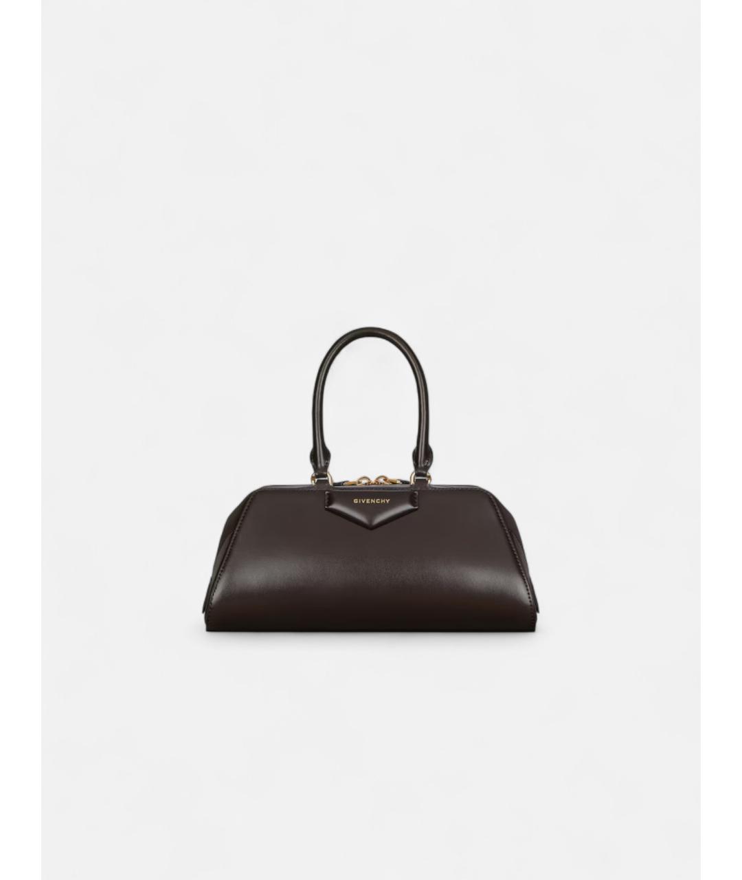 GIVENCHY Коричневая кожаная сумка тоут, фото 5