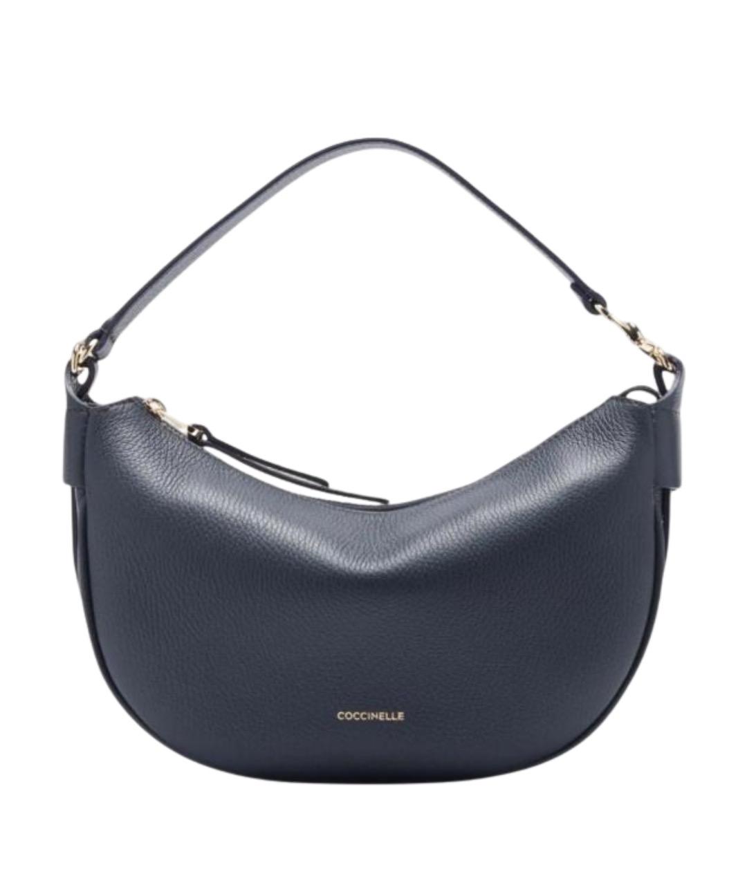 COCCINELLE Синяя кожаная сумка через плечо, фото 1