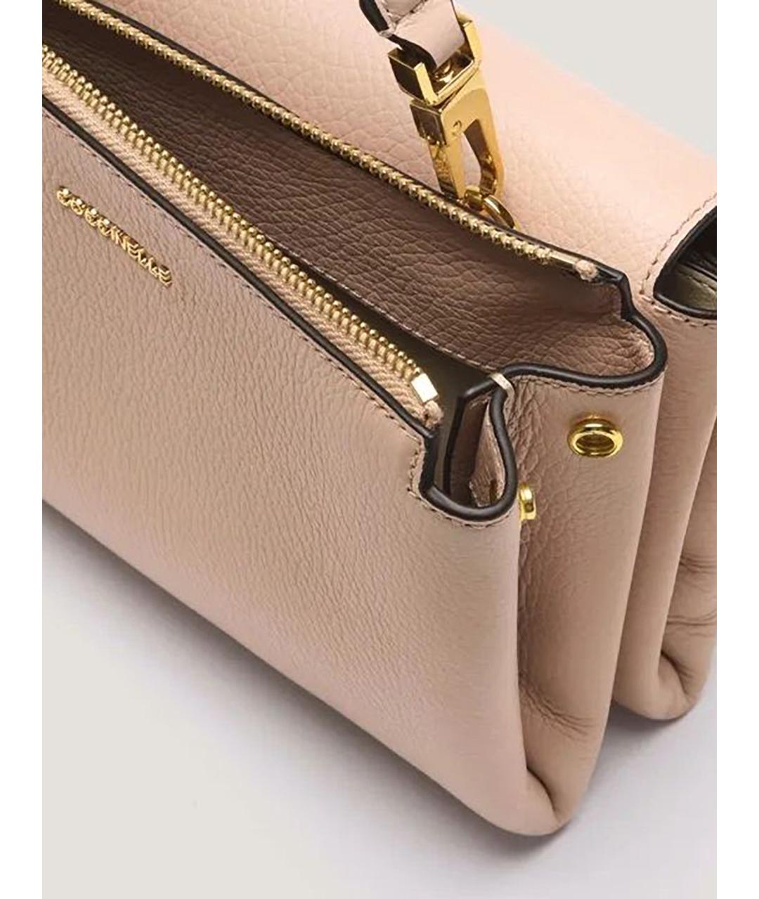 COCCINELLE Бежевая кожаная сумка через плечо, фото 3