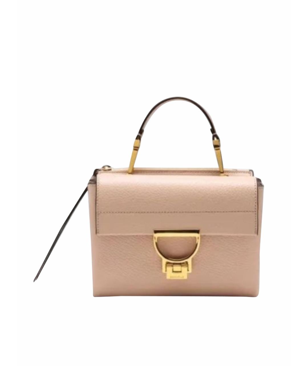 COCCINELLE Бежевая кожаная сумка через плечо, фото 1