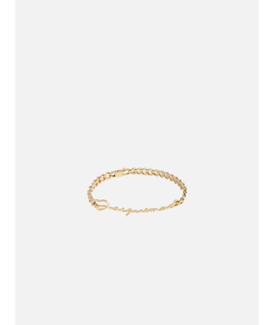 JACQUEMUS Золотой металлический браслет, фото 4