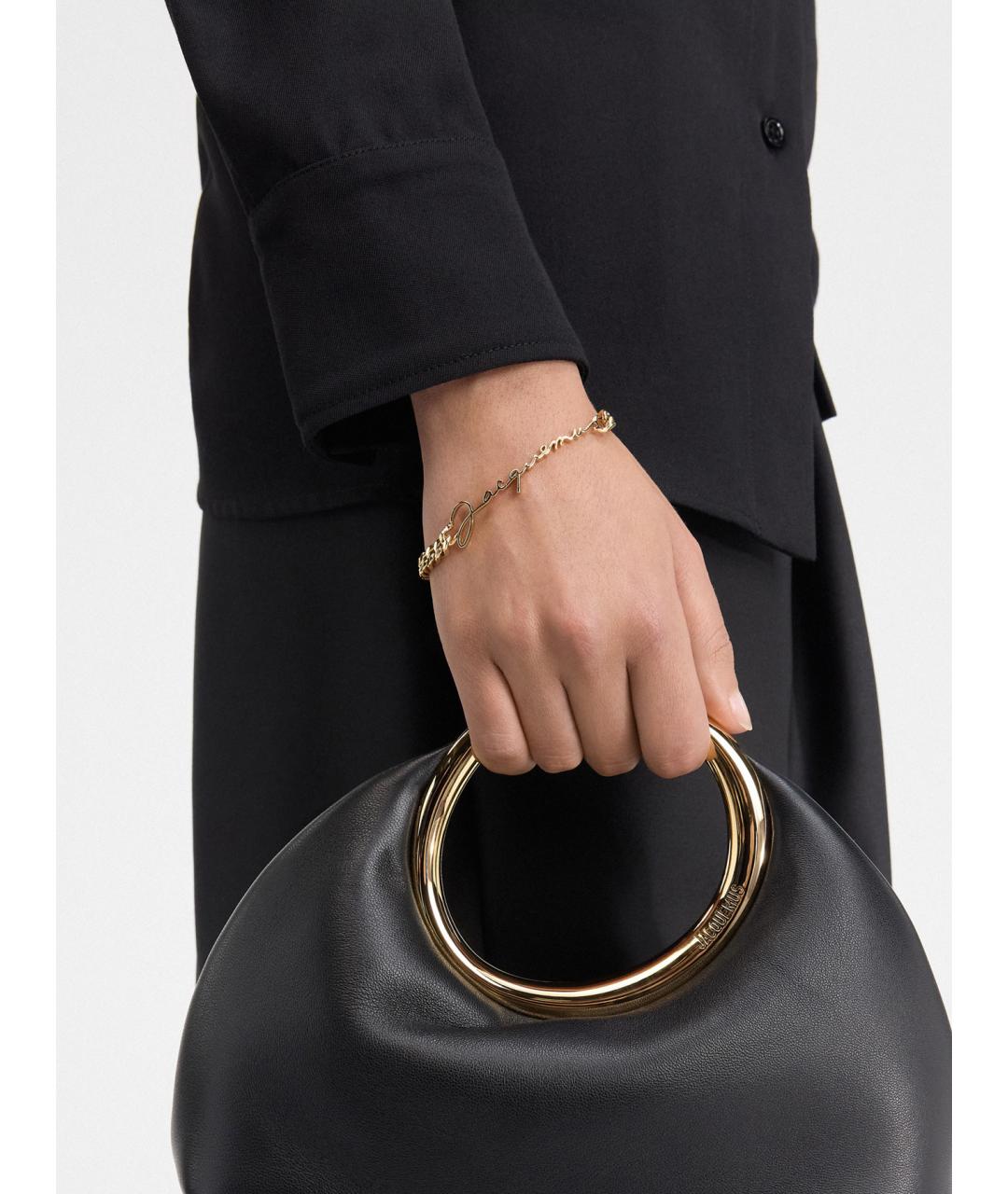 JACQUEMUS Золотой металлический браслет, фото 2
