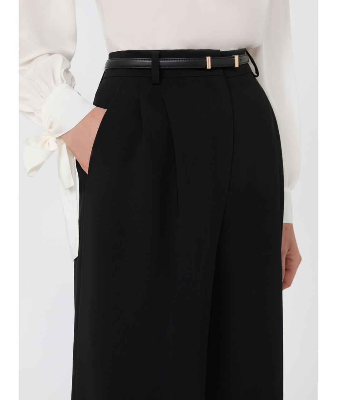 MAX MARA STUDIO Черные ацетатные шорты, фото 3