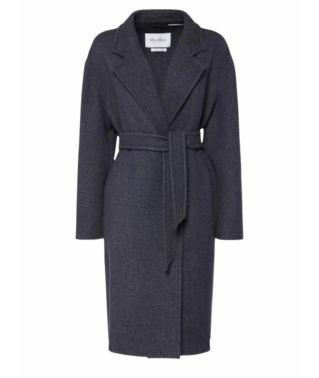 MAX MARA Синее шерстяное пальто, фото 1