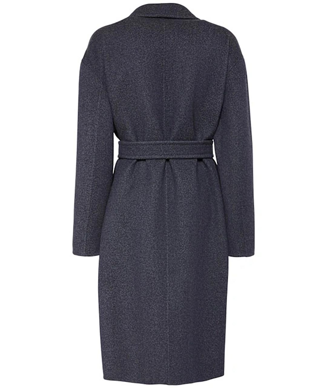 MAX MARA Синее шерстяное пальто, фото 4