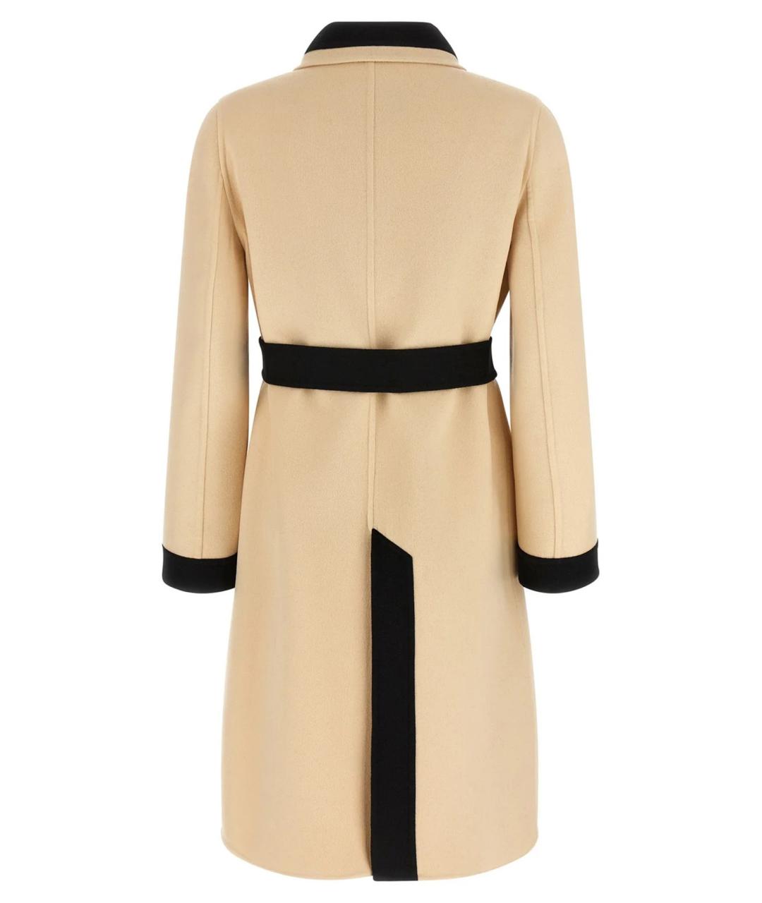 VALENTINO Бежевое шерстяное пальто, фото 3