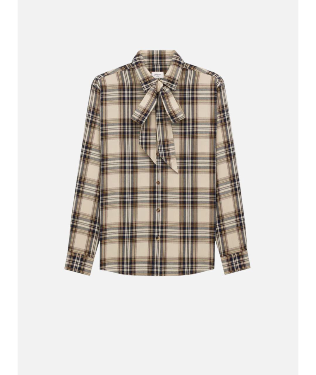SAINT LAURENT Мульти хлопковая рубашка, фото 4