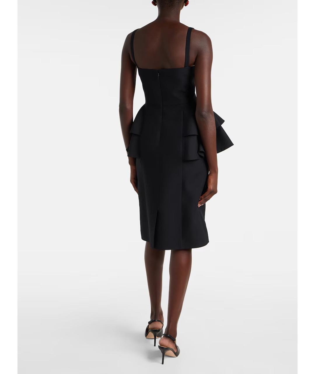 VALENTINO Черное шерстяное коктейльное платье, фото 4