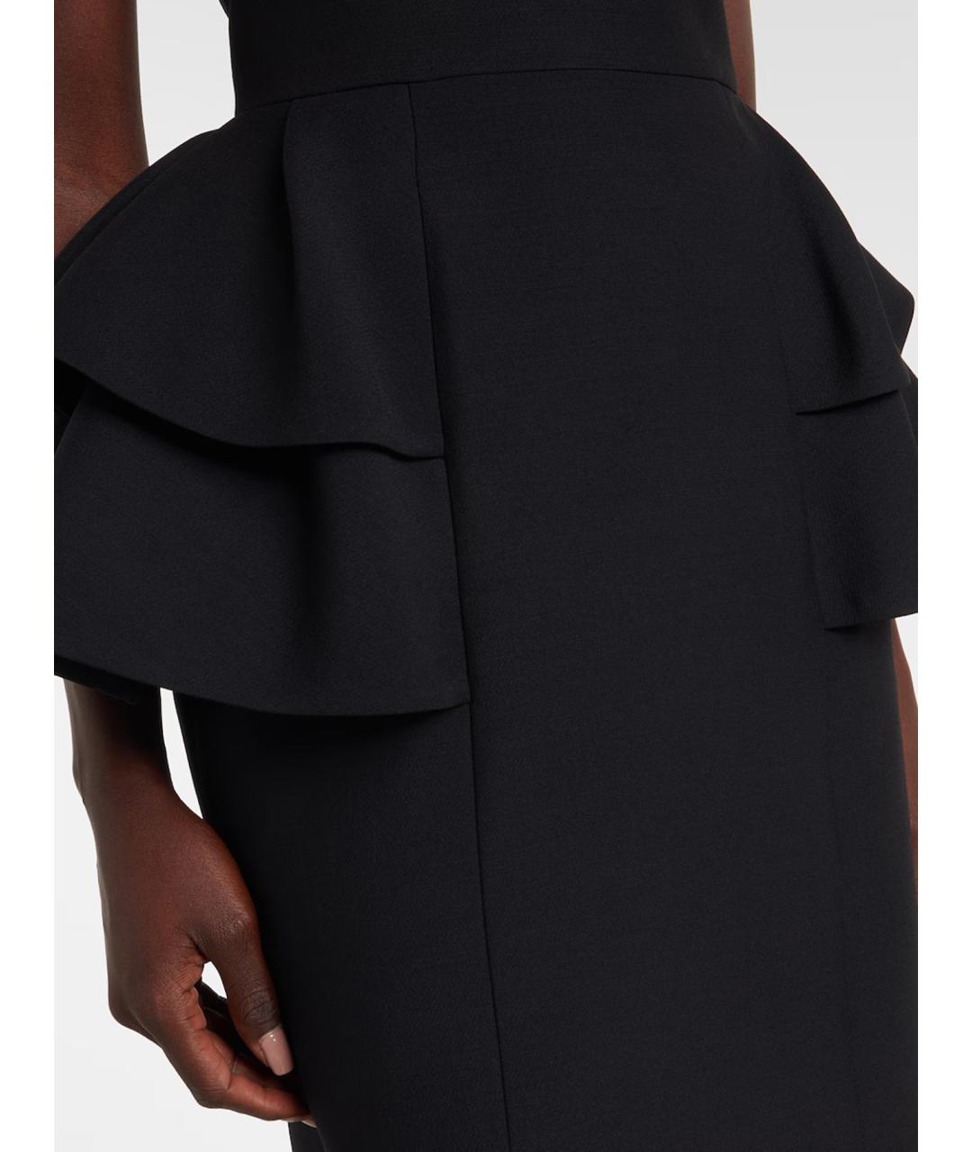VALENTINO Черное шерстяное коктейльное платье, фото 3